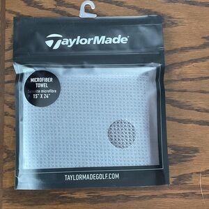 TaylorMade Light Gray Microfiber Golf Towel